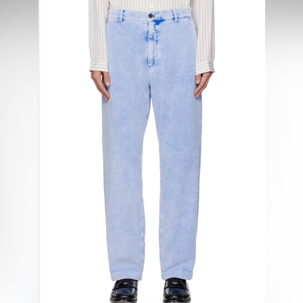 Barena Blue Sesto Olsar Corduroy Pants In Turchin Size 34